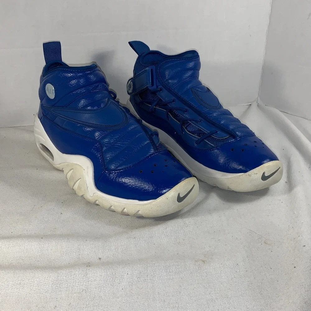 Nike Mens Air Shake Ndestrukt Royal Blue/ White Basketball Sneakers